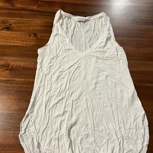 Babaton White V-Neck Tank Top